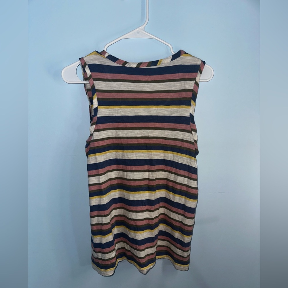 Caslon Stripe Sleeveless TankTop Size Medium - Picture 2 of 5